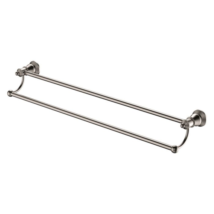 fienza Lillian Double Towel Rail Brushed Nickel