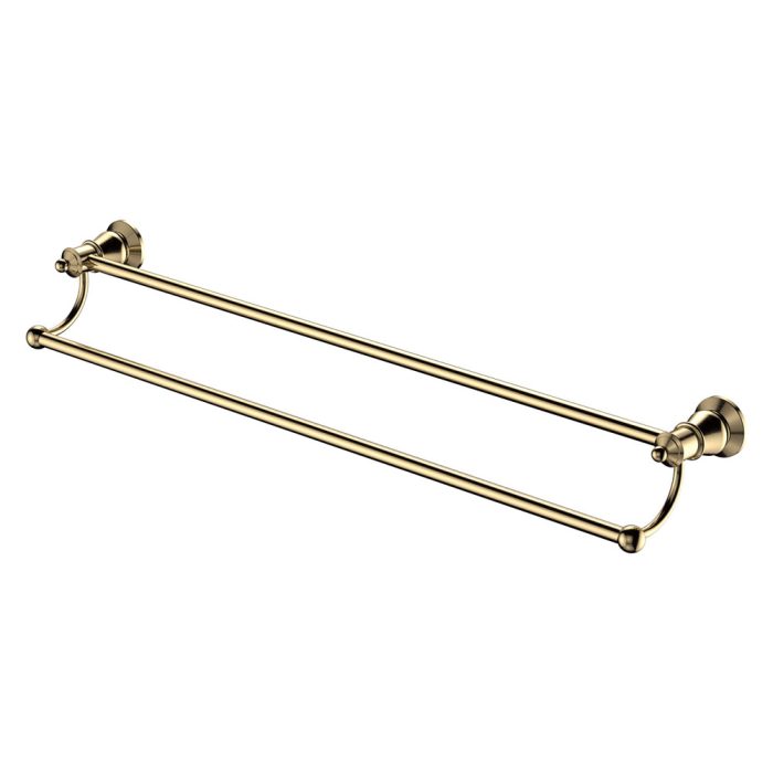 fienza Lillian Double Towel Rail Urban Brass