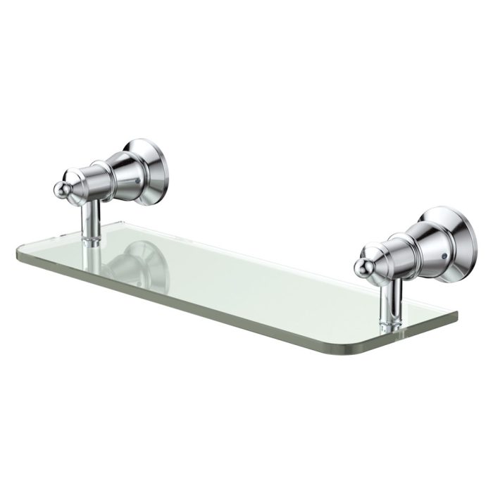 fienza Lillian Glass Shelf Chrome