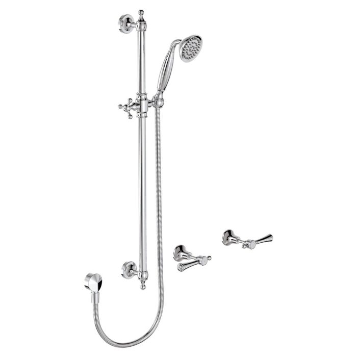 fienza Lillian Lever Rail Shower Set Chrome