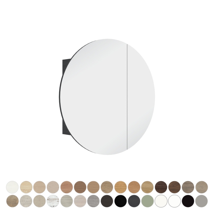fienza Marlowe Round Mirror Cabinet 800 x 800mm