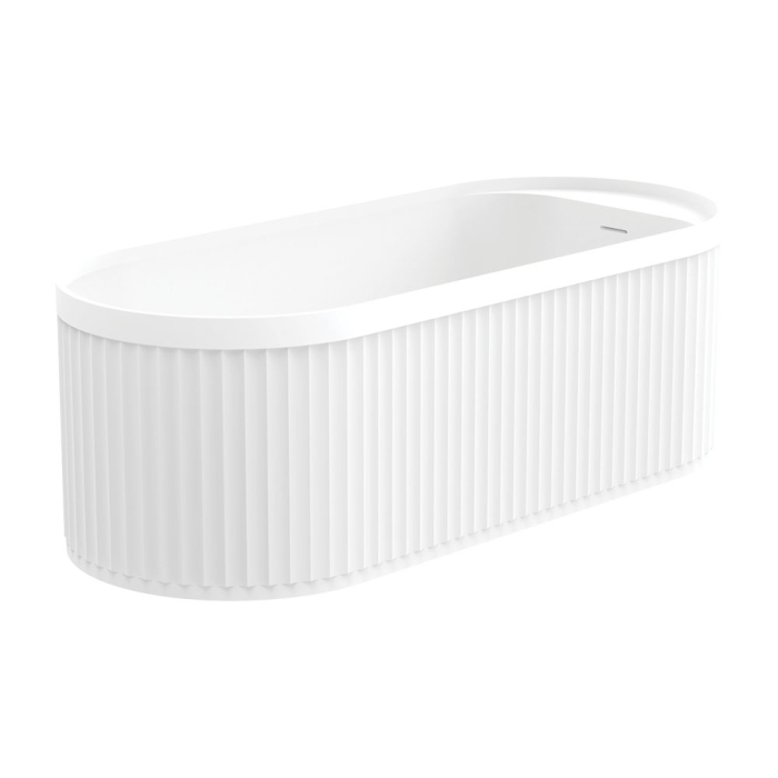 fienza Minka Solid Surface Bath 1700mm Matte White