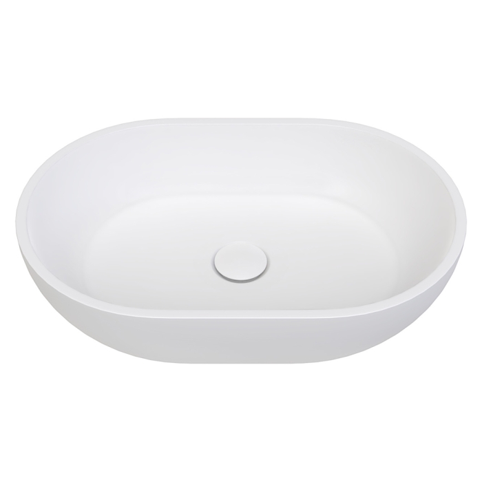 fienza Nero Solid Surface Above Counter Basin