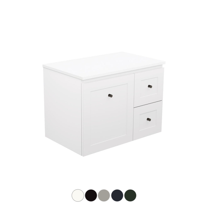 Fienza Newport Door & Drawer 750 Wall Hung Vanity