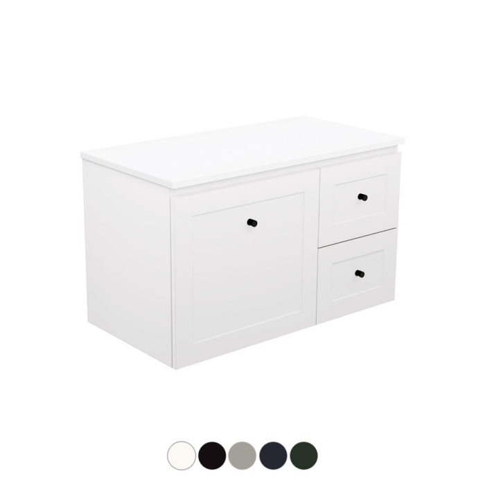 Fienza Newport Door & Drawer 900 Wall Hung Vanity