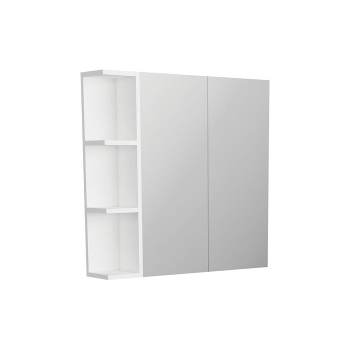 fienza Pencil Edge 600 Mirror Cabinet 1 Side Shelf