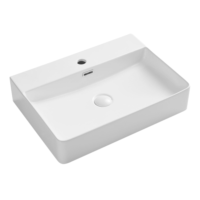 Fienza Petra 600 Above Counter Basin 1 Tap Hole