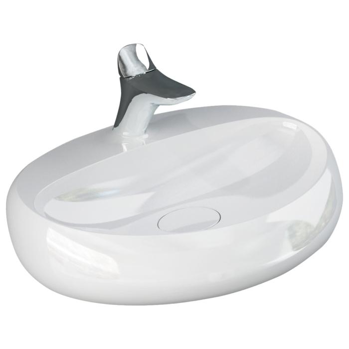 Fienza RAK Cloud 650 Wall Basin Alpine Gloss White