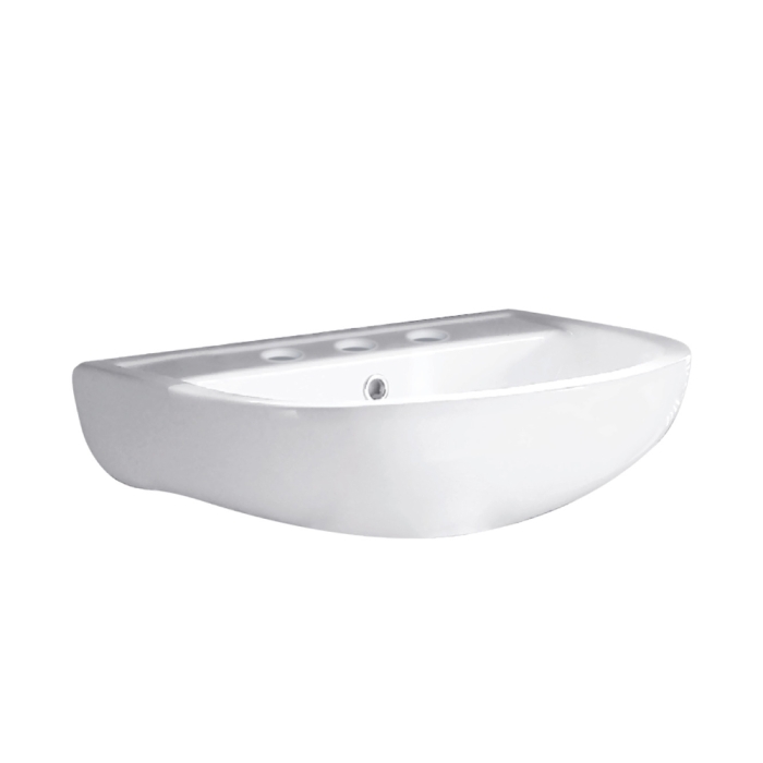 fienza RAK Compact 450 Wall Basin 3 Tap Holes