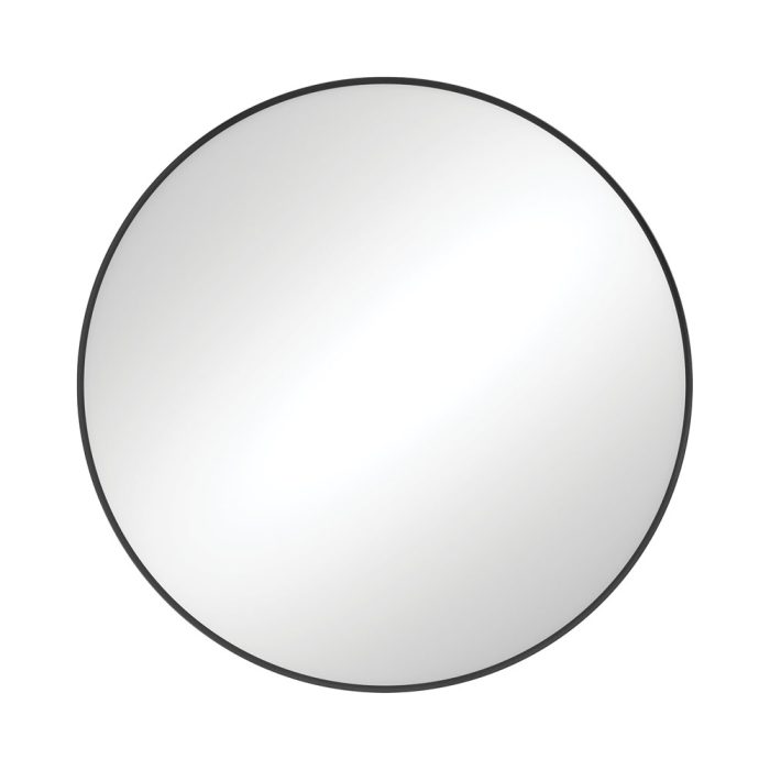 fienza Reba Matte Black Framed Mirror 800mm