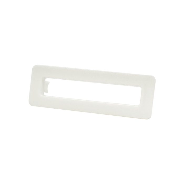 fienza Rectangular Overflow Plastic Ring White
