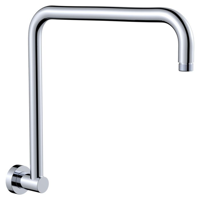 fienza Round Fixed Gooseneck Shower Arm Chrome