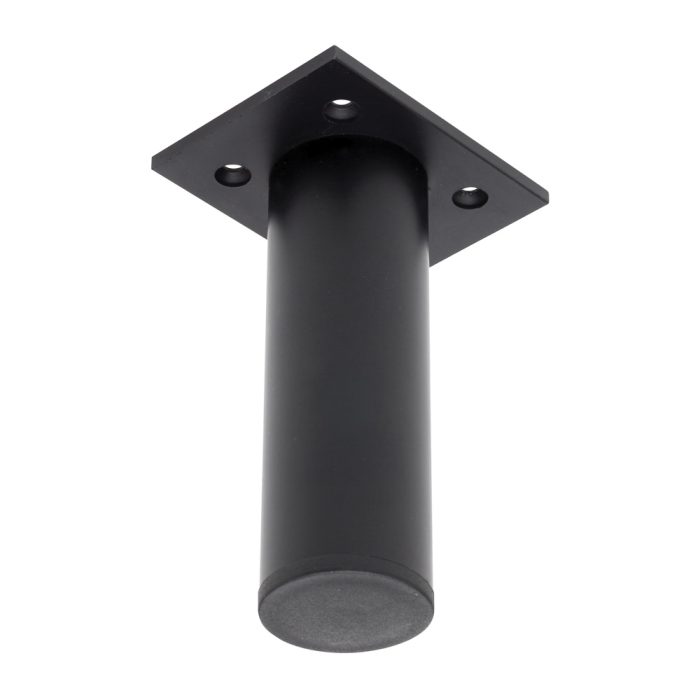 fienza Round Matte Black Leg 120mm