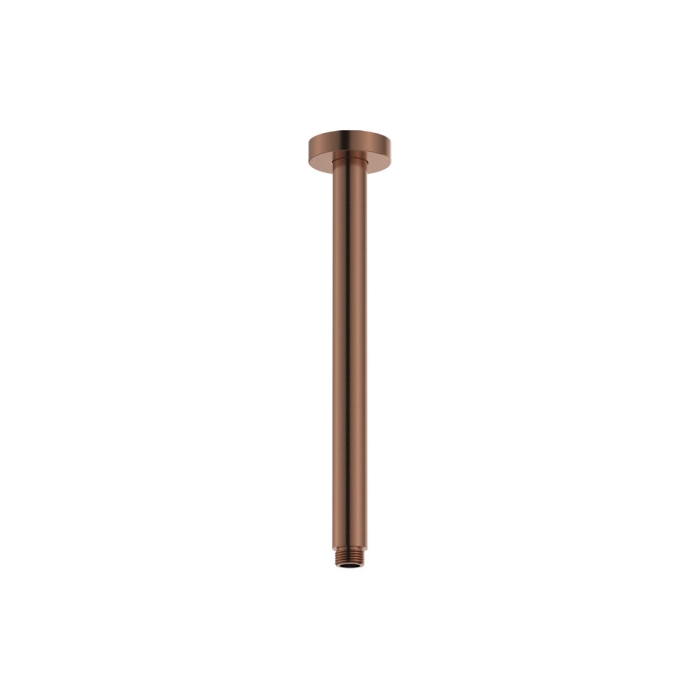 fienza Round Shower Dropper 300mm Brushed Copper