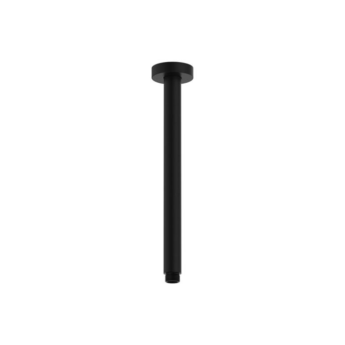 fienza Round Shower Dropper 300mm Matte Black
