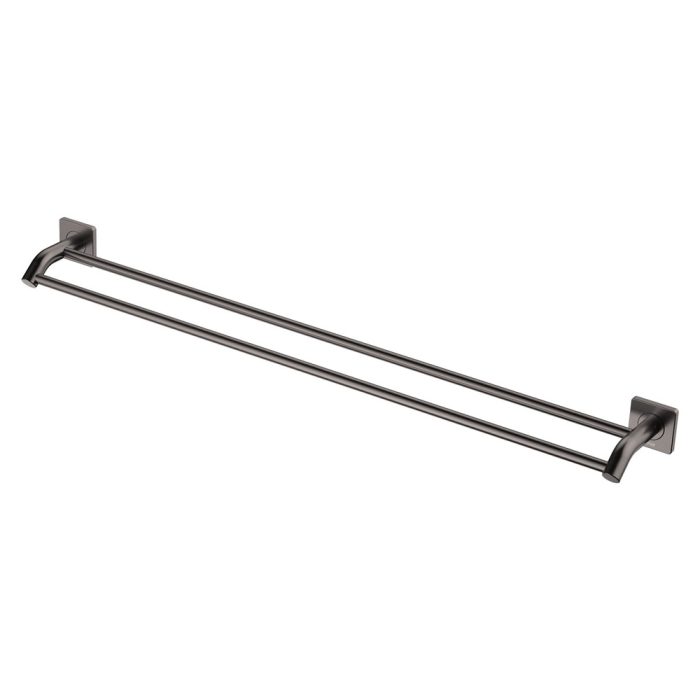 fienza Sansa Double Towel Rail 900mm Gun Metal