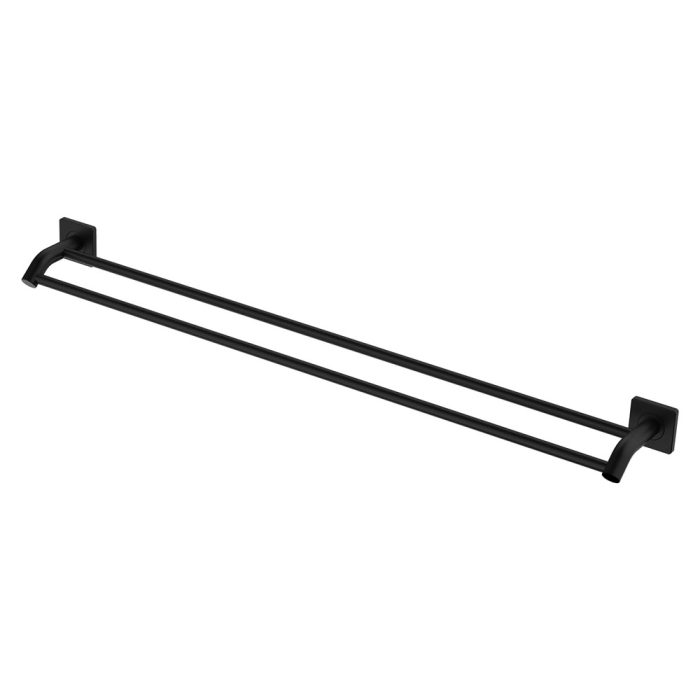 fienza Sansa Double Towel Rail 900mm Matte Black