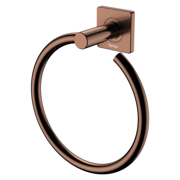 fienza Sansa Hand Towel Ring Brushed Copper