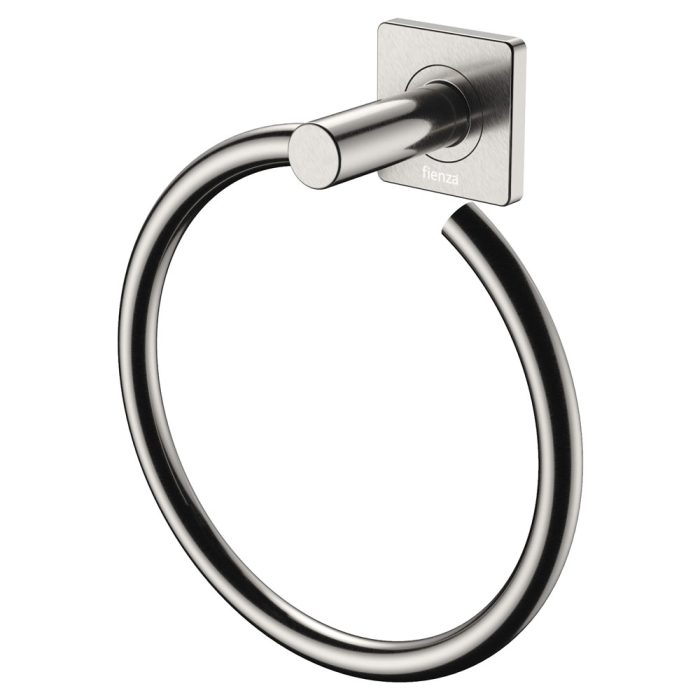fienza Sansa Hand Towel Ring Brushed Nickel