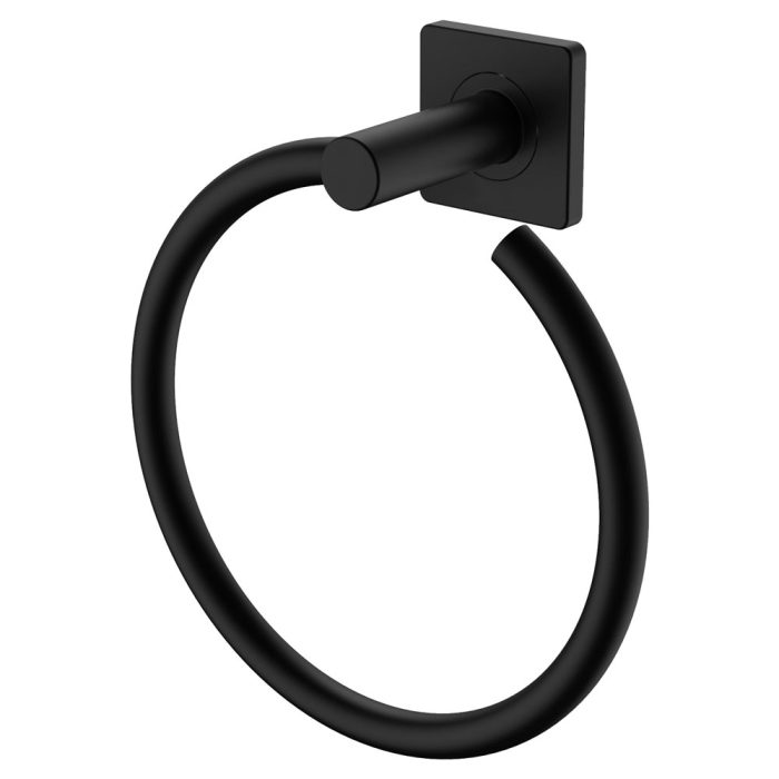 fienza Sansa Hand Towel Ring Matte Black
