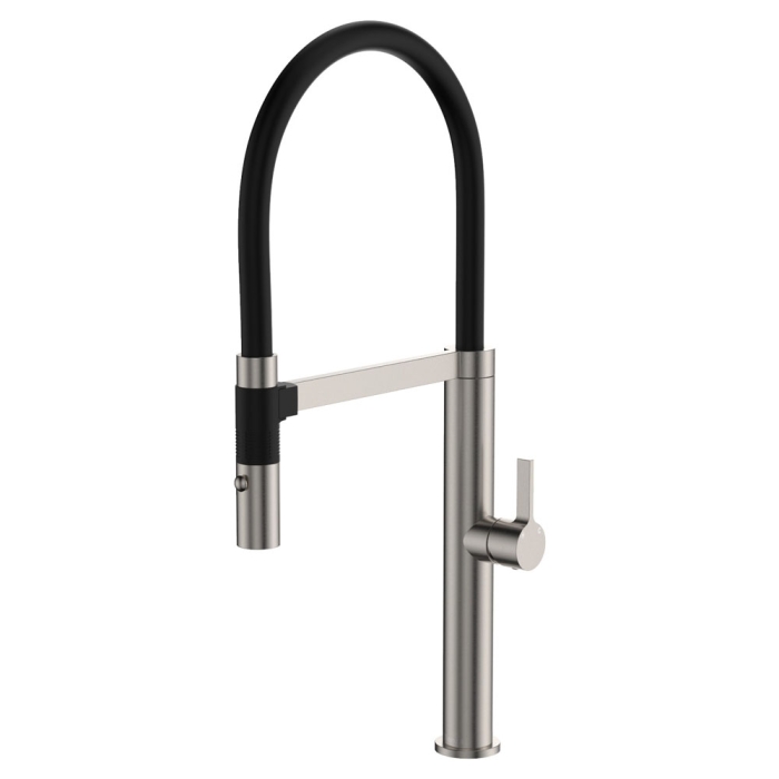 fienza Sansa Pull Down Sink Mixer Brushed Nickel