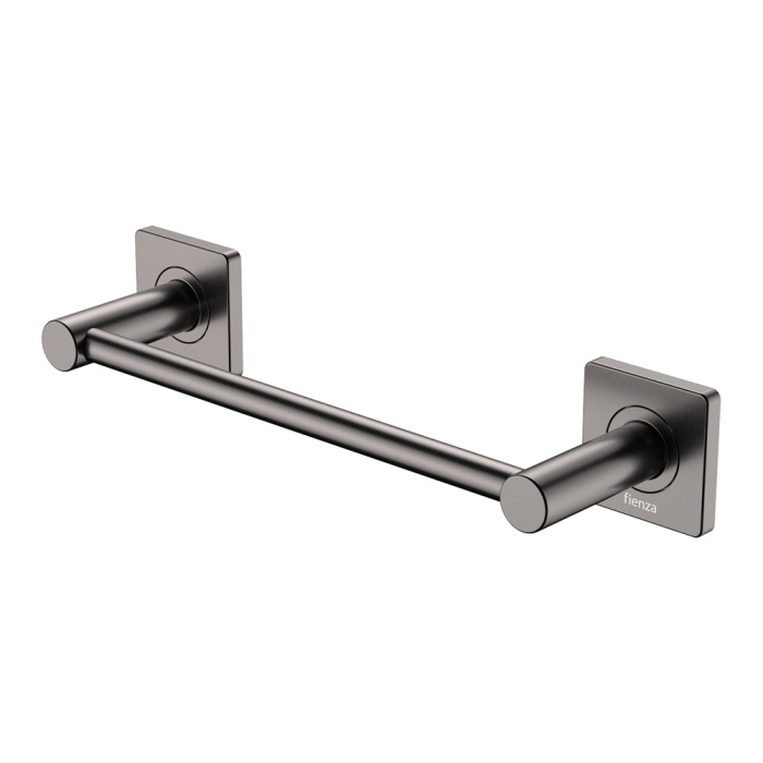 fienza Sansa Single Towel Rail 300mm Gun Metal