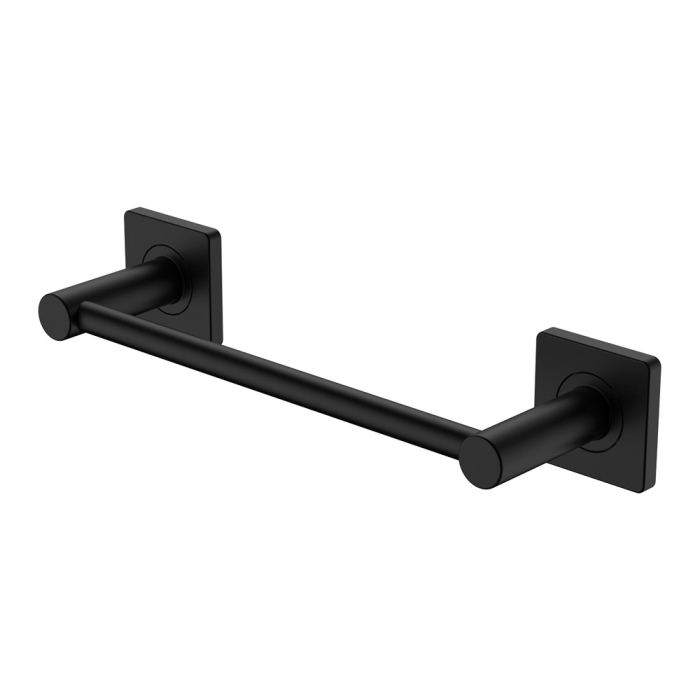 fienza Sansa Single Towel Rail 300mm Matte Black