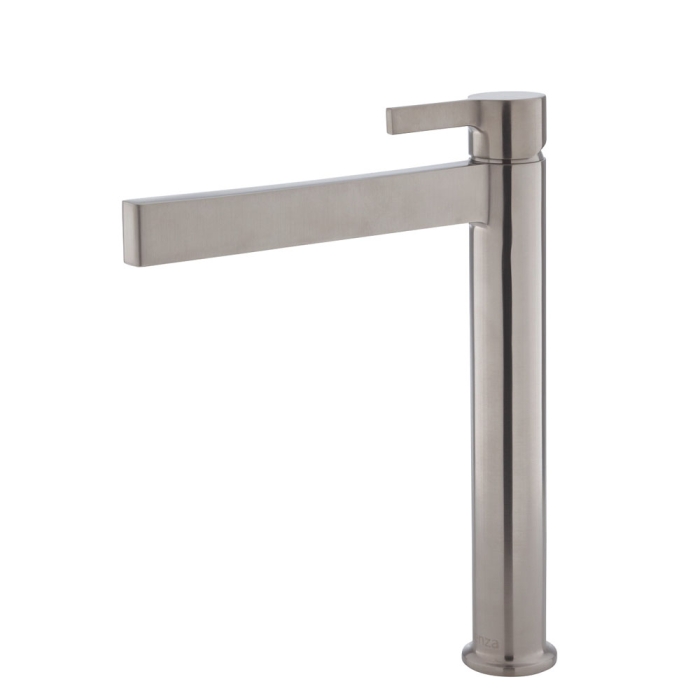 fienza Sansa Tall Basin Mixer Brushed Nickel