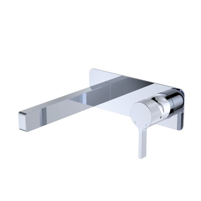 fienza Sansa Wall Basin Mixer Set Chrome
