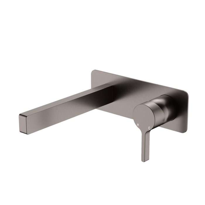 fienza Sansa Wall Bath Mixer Set Gun Metal