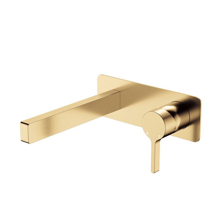 fienza Sansa Wall Bath Mixer Set Urban Brass