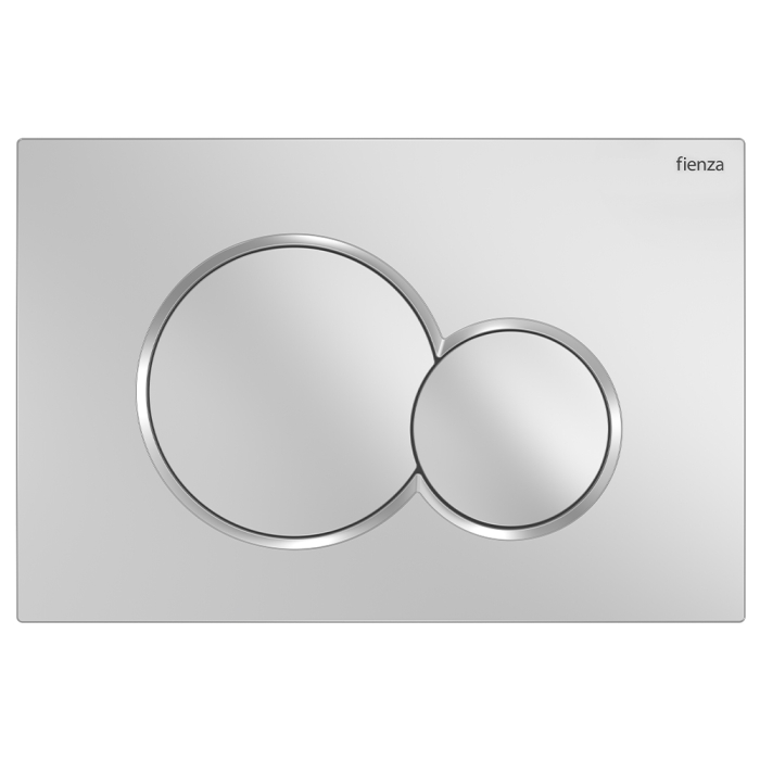 fienza Fienza Sigma Round Button Flush Plate Matte Chrome