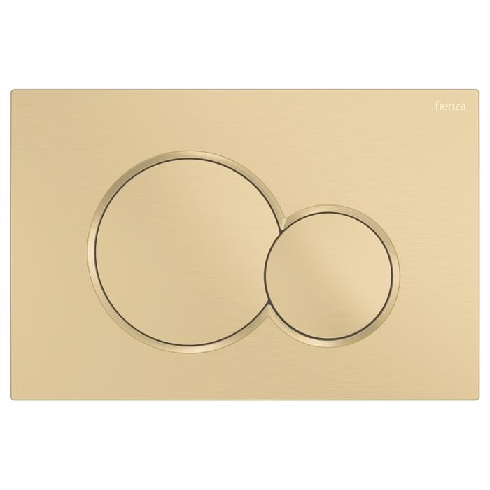 fienza Fienza Sigma Round Button Flush Plate Urban Brass