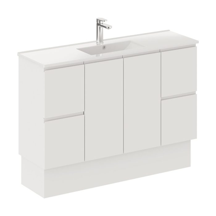 fienza Siska Slim 1200 Vanity on Kickboard