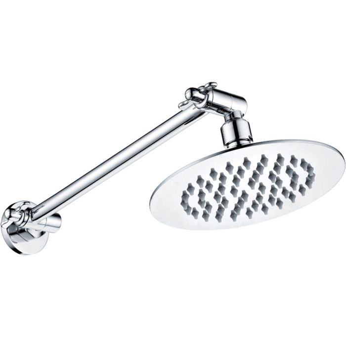 fienza Slice Round Swivel Arm Wall Shower