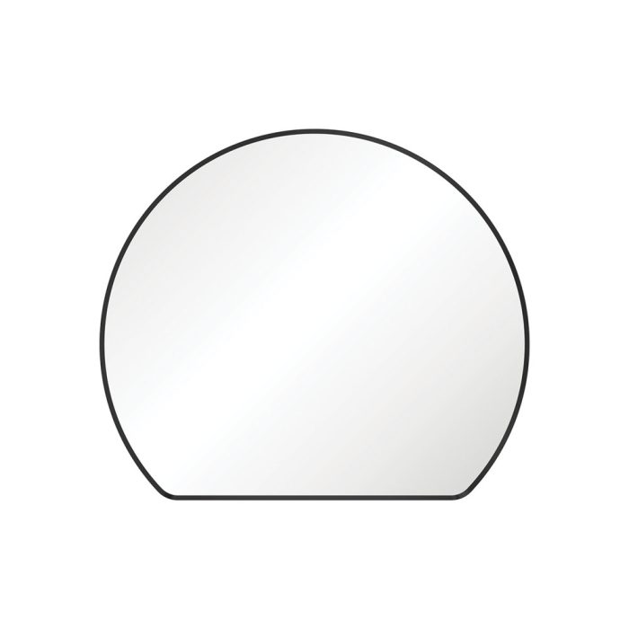 fienza Sunrise Matte Black Round Framed Mirror