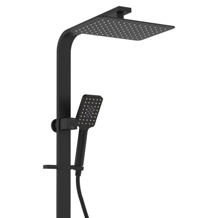 fienza Tono Deluxe Twin Shower Matte Black