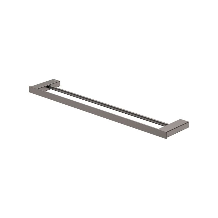 fienza Tono Double Towel Rail 610 mm Gun Metal