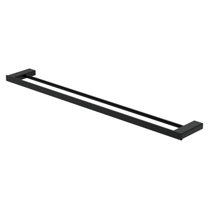 fienza Tono Double Towel Rail 810 mm Matte Black
