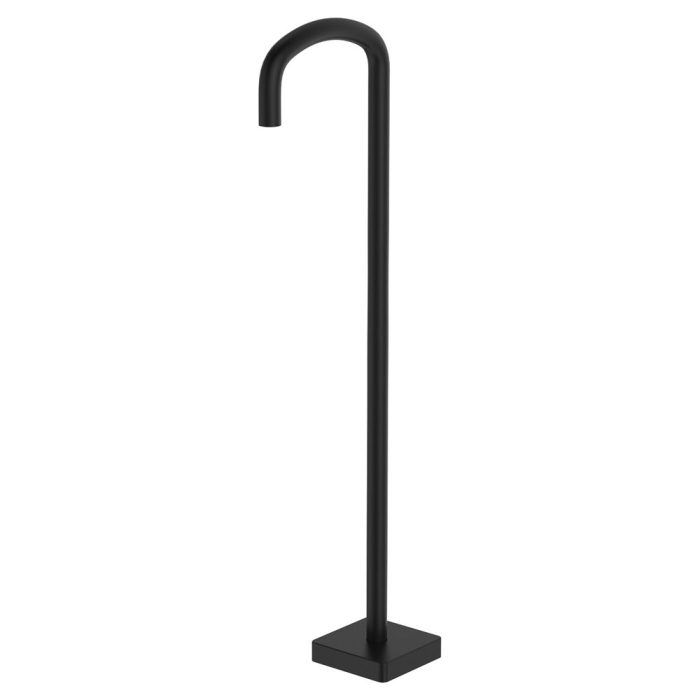 fienza Tono Floor Mounted Bath Outlet Matte Black