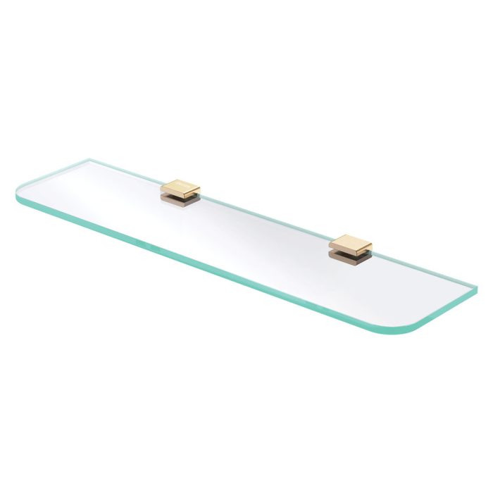 fienza Tono Glass Shelf Urban Brass