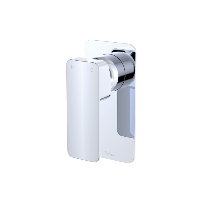 fienza Tono Wall Mixer Rectangular Plate Chrome fienza Tono Wall Mixer Rectangular Plate Chrome