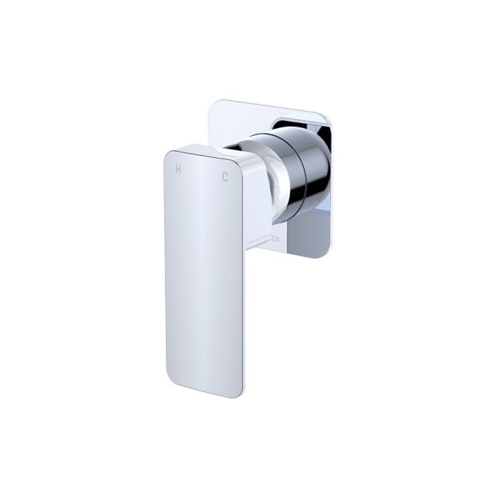 fienza Tono Wall Mixer Square Plate Chrome fienza Tono Wall Mixer Square Plate Chrome