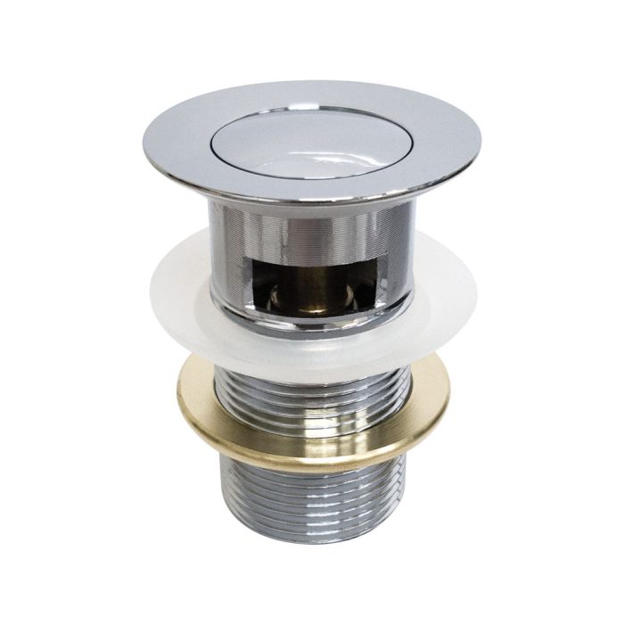 fienza Flush Pop-Up Waste 32mm with Overflow Chrome