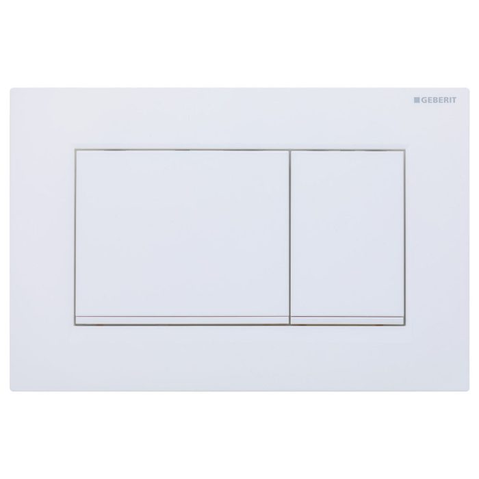 fienza Geberit Sigma 30 Rectangular Button Flush Plate Matte White