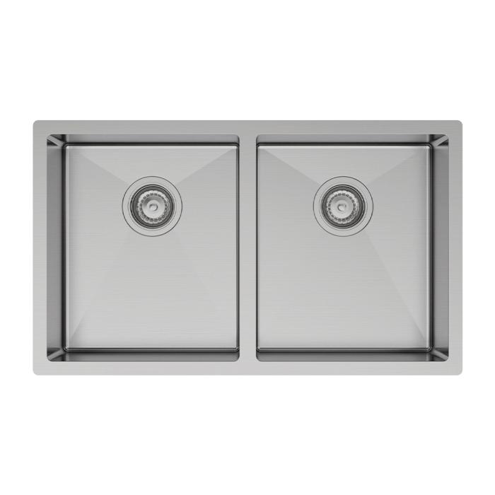 fienza Hana 27L/27L Double Kitchen Sink Stainless Steel