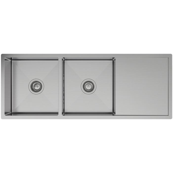 fienza Hana 29L/29L Double Kitchen Sink with Drainer