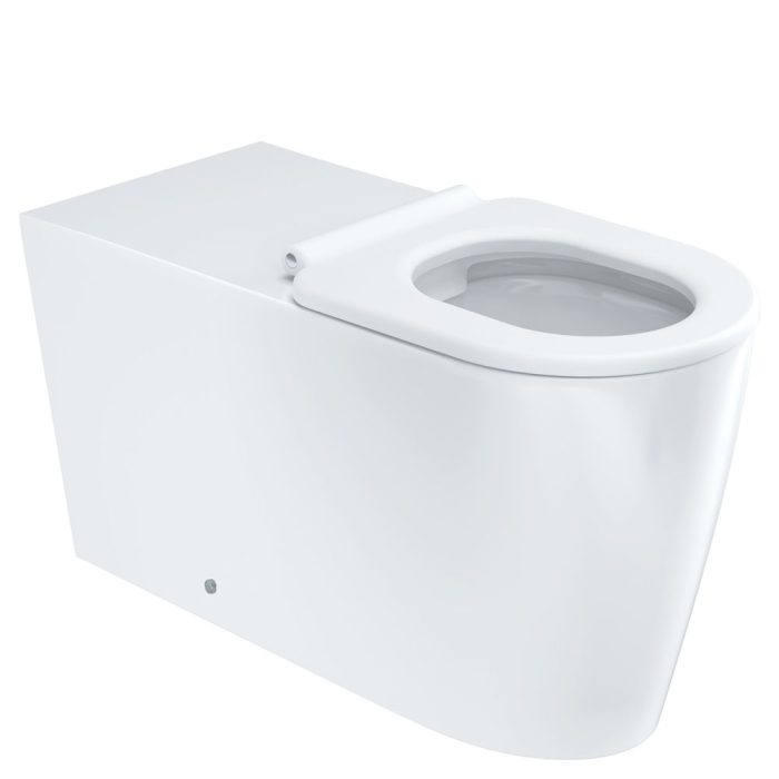 fienza Isabella Care Wall-Faced Toilet Suite Gloss White with White Seat