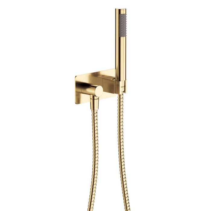 fienza Isabella Hand Shower Rectangular Plate Urban Brass