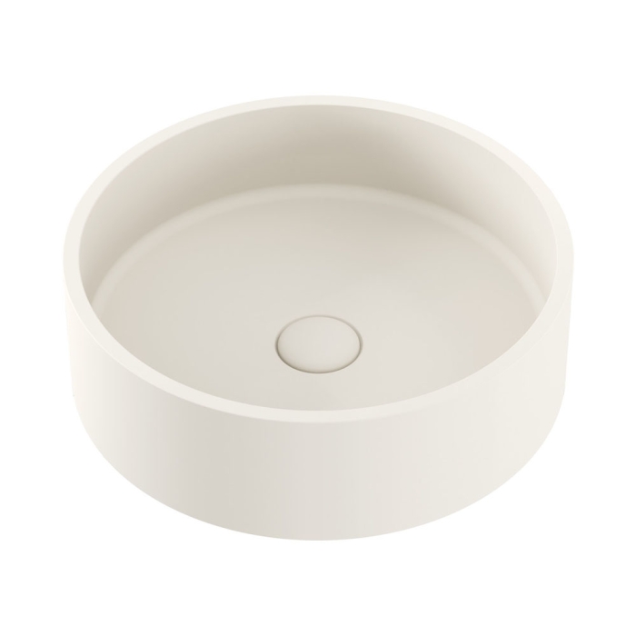 fienza Jada Round Concrete Above Counter Basin Warm White